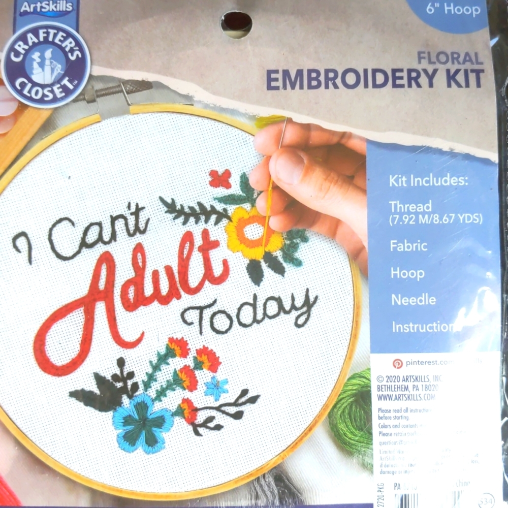 Flower Embroidery kit